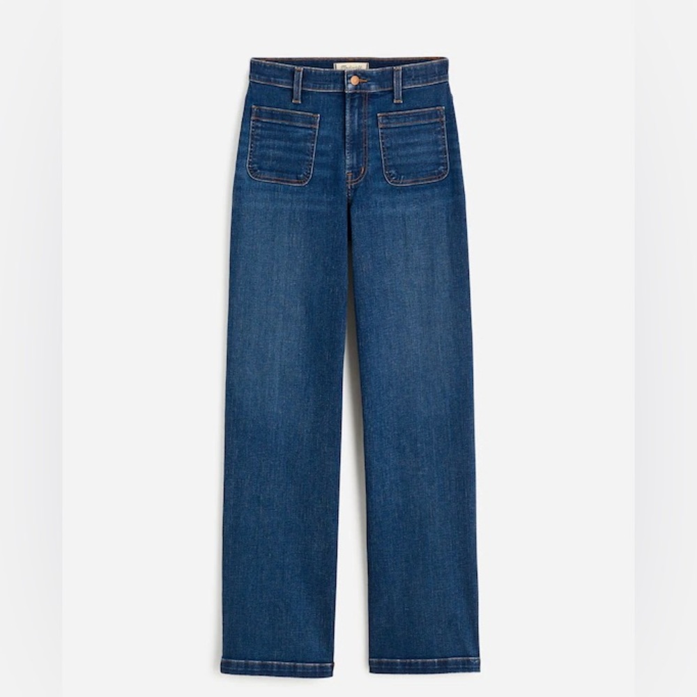 Madewell perfect vintage wide leg jeans with patch front pocket